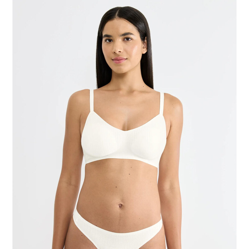 sloggi ZERO Feel Pure Soft bra - WHITE - SLOGGI WHITE - SLOGGI