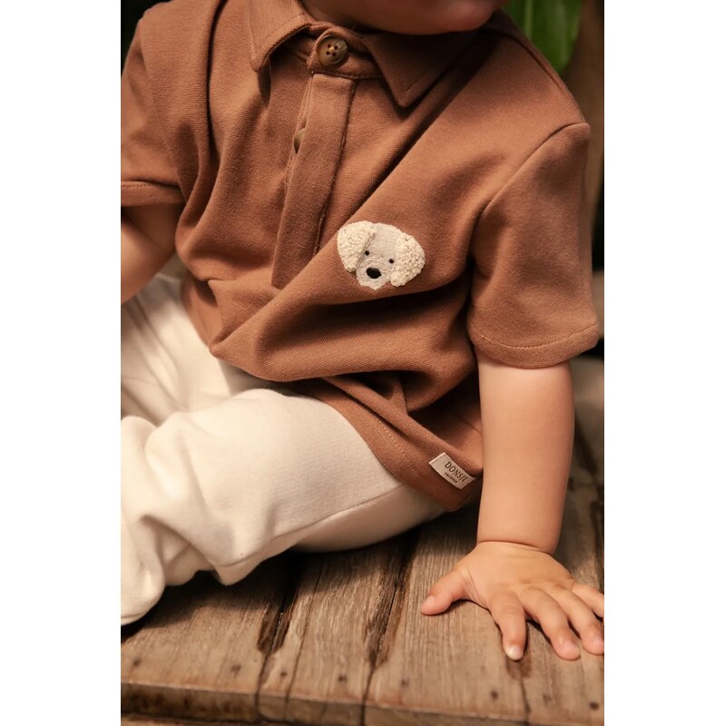 Donsje Dětské polo tričko Donsje Wouti Shirt Golden Retriever