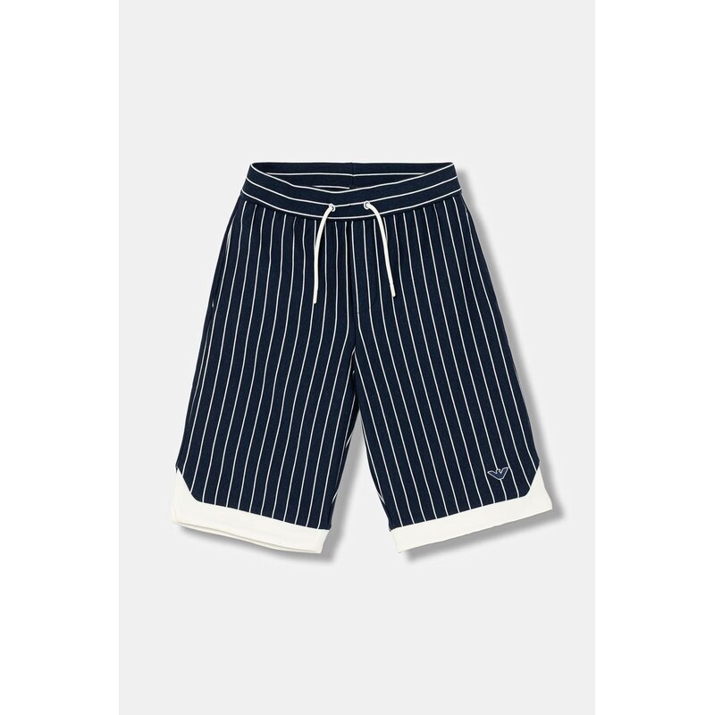 Emporio Armani Dětské bavlněné šortky Emporio Armani