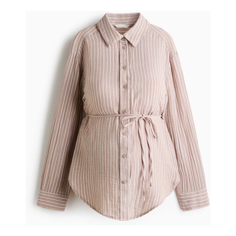 H&M - MAMA Mušelínová košile Before & After - hnědá 113015278