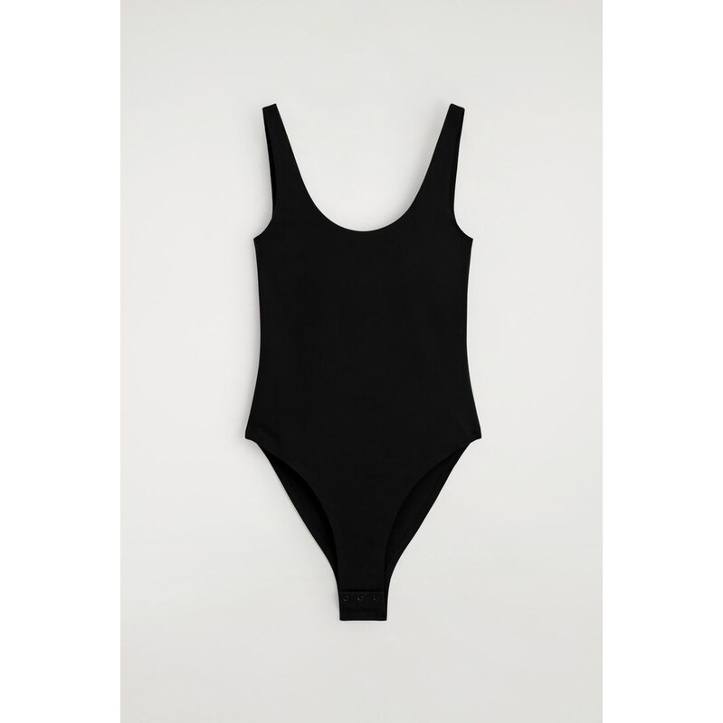 H&M - TECHNICKÉ BODY Z JERSEY - černá 113015510
