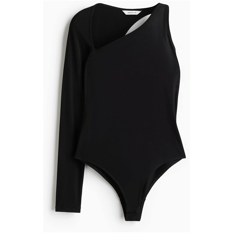 H&M - Bodys jedním rukávem - černá 113015473
