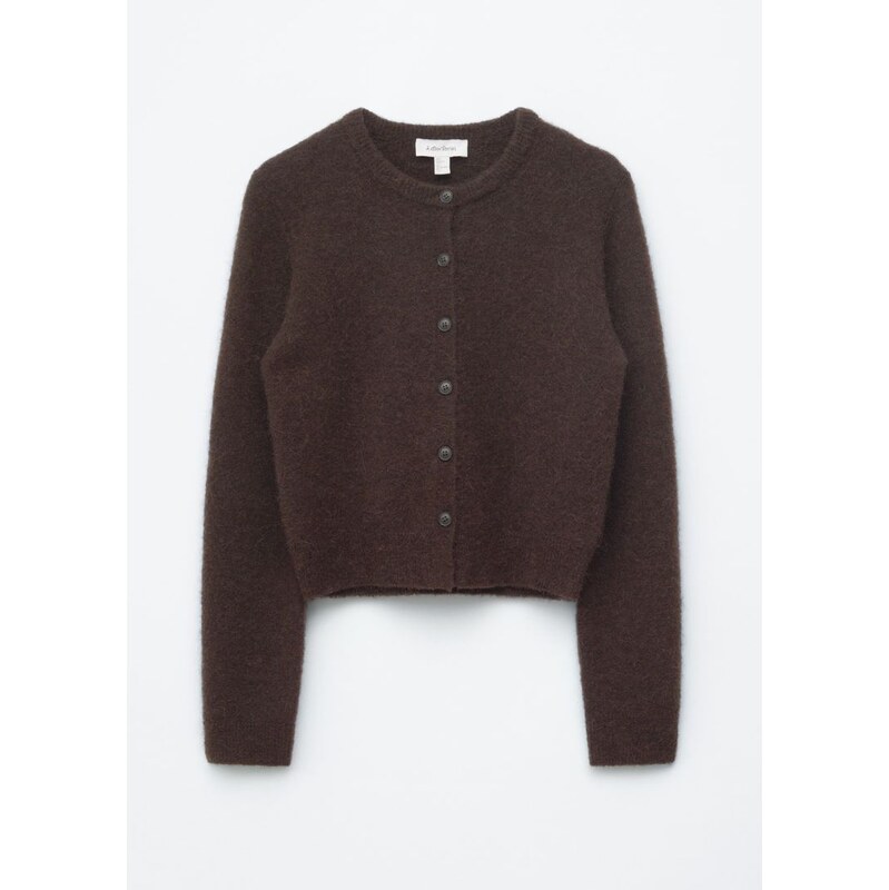 H&M - Kardigan ze směsi alpaky - hnědá 113015733