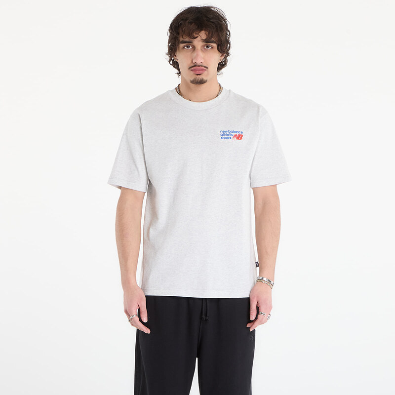 Tričko New Balance Athletics Premium Logo T-Shirt Ash Heather L