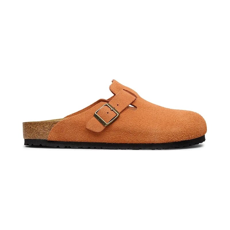 Birkenstock pantofle nazouváky pánské semišové Boston