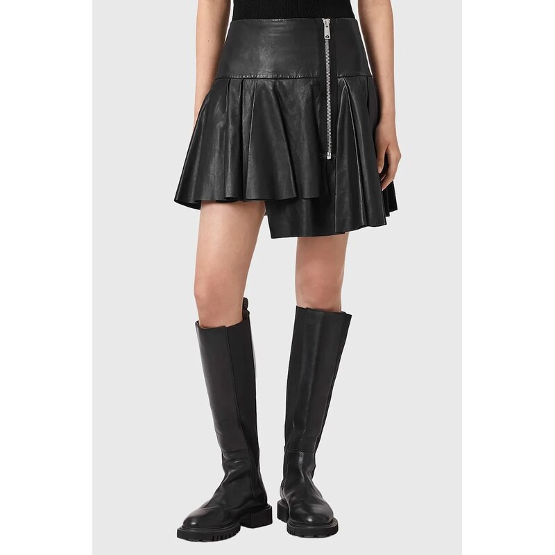 AllSaints Kožená sukně AllSaints IRINA