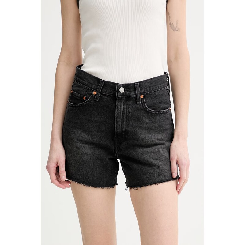 Levis šortky dámské džínové RIBCAGE A-LINE