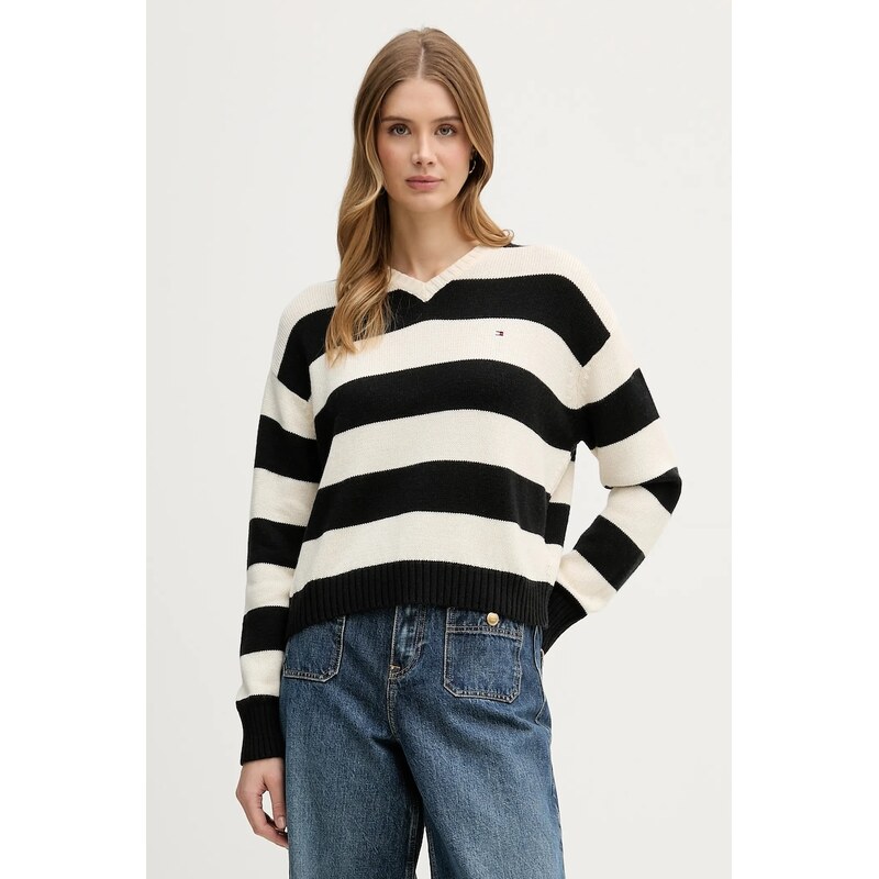 Tommy Hilfiger Svetr s příměsí kašmíru Tommy Hilfiger