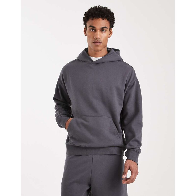 New Look oversized hoodie co-ord in dark grey