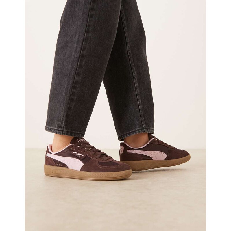Puma Palermo Vintage trainers in chocolate brown