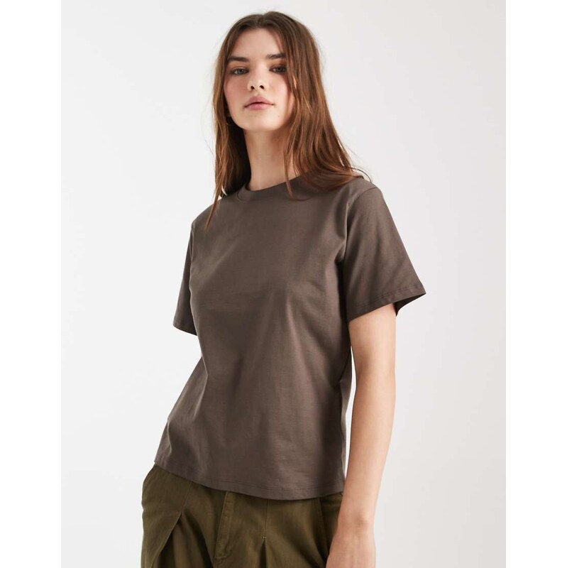 Cotton On easy t-shirt in dark truffle-Brown 113020408