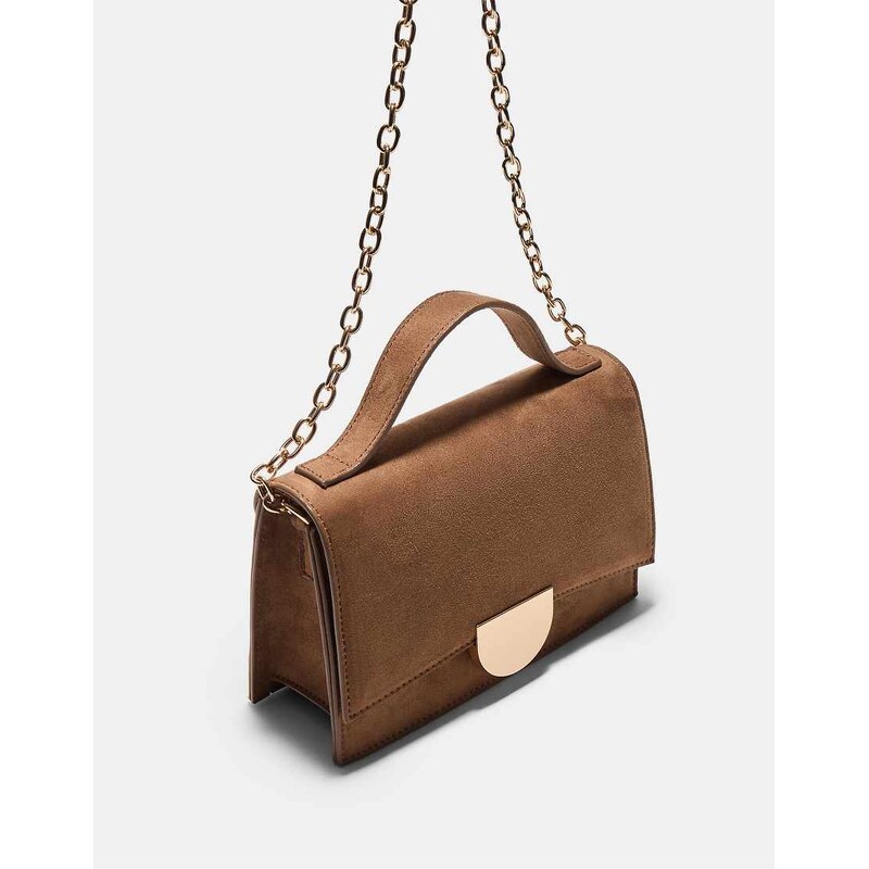 Stradivarius Rigid mini crossbody bag in beige-Neutral 113020521