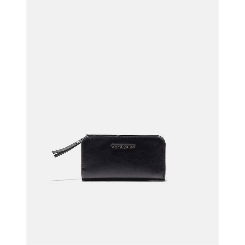 Stradivarius Wallet with zip in black 113020526