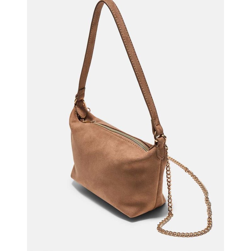 Stradivarius Soft-touch crossbody bag in caramel-Brown 113020557