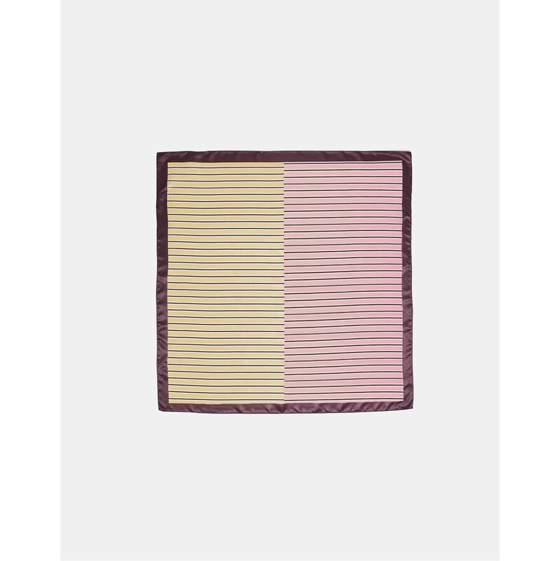 Stradivarius Contrast stripe scarf in gold-Yellow 113020581