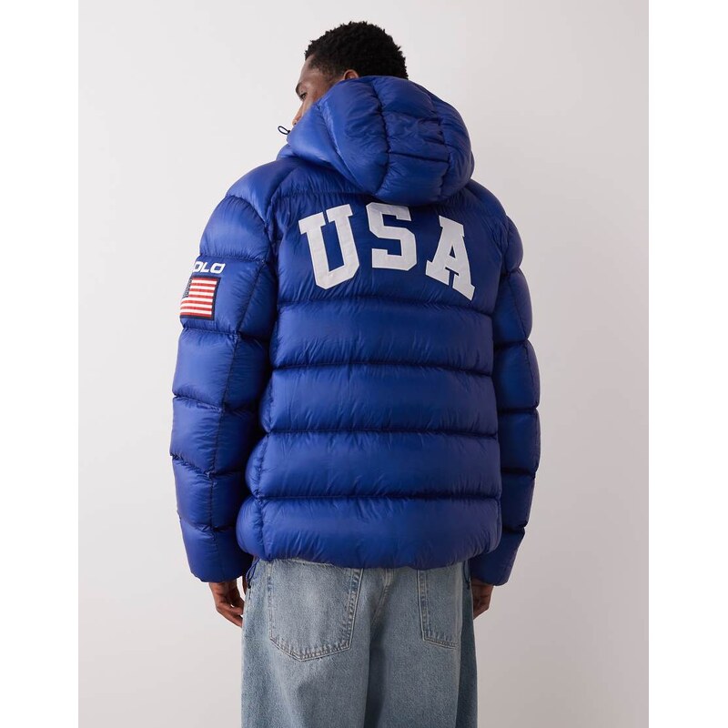 Polo Ralph Lauren Team USA Hawthorne ripstop jacket in Blue