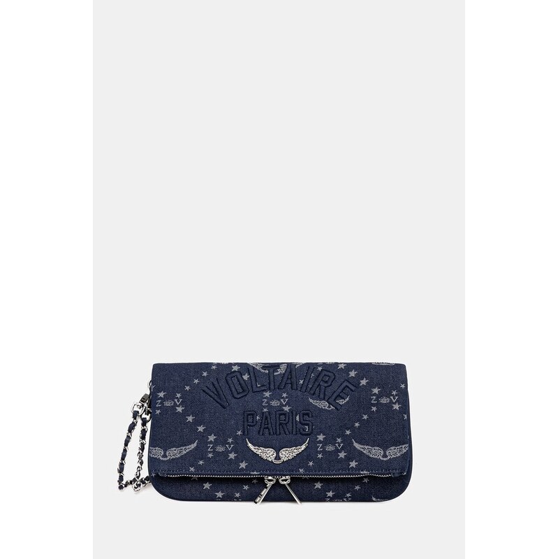 Kabelka ZADIG&VOLTAIRE ROCK DENIM MONOGRAM 113062056
