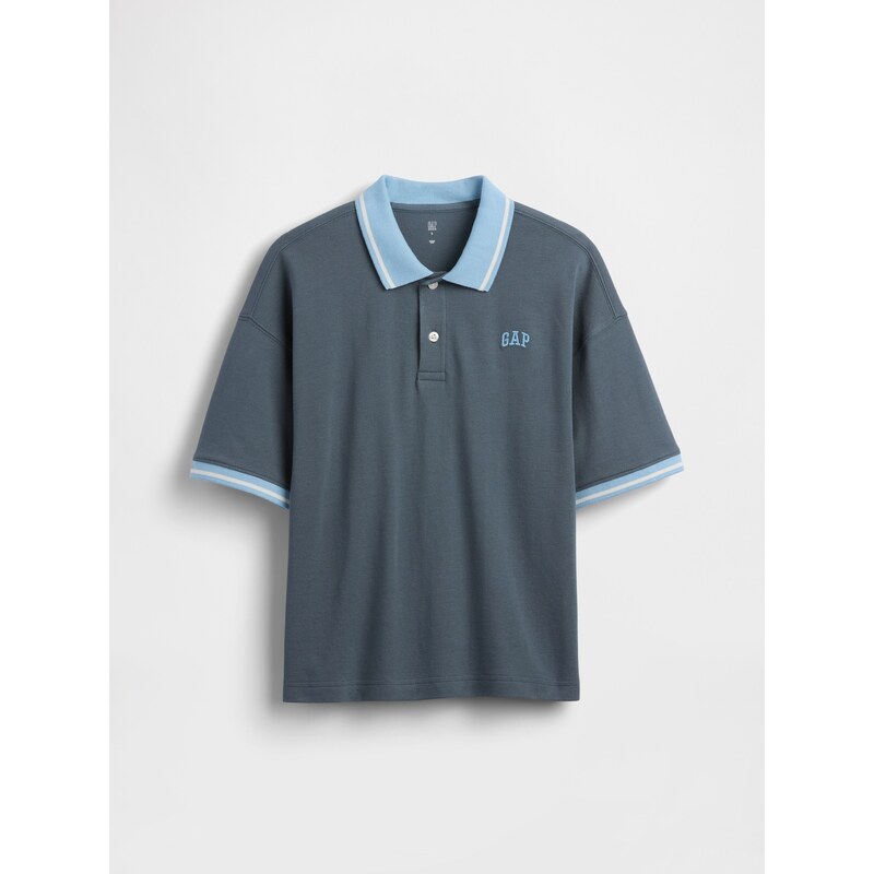 Dětské oversize polo triko s logem GAP