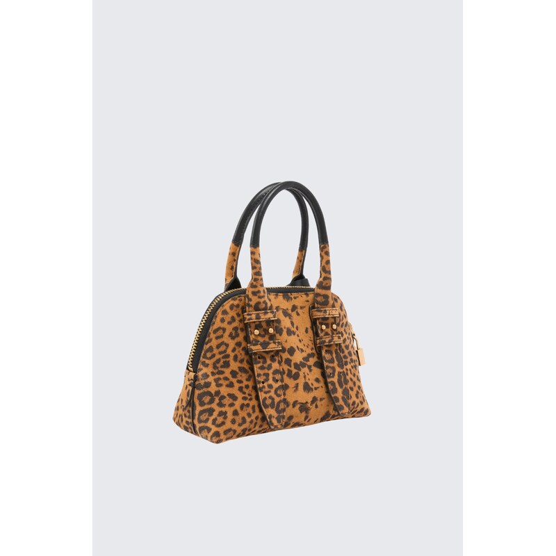 Dámská kabelka PINKO BOWLING BAG ZIP MINI 105333A32AM35Q zvířecí