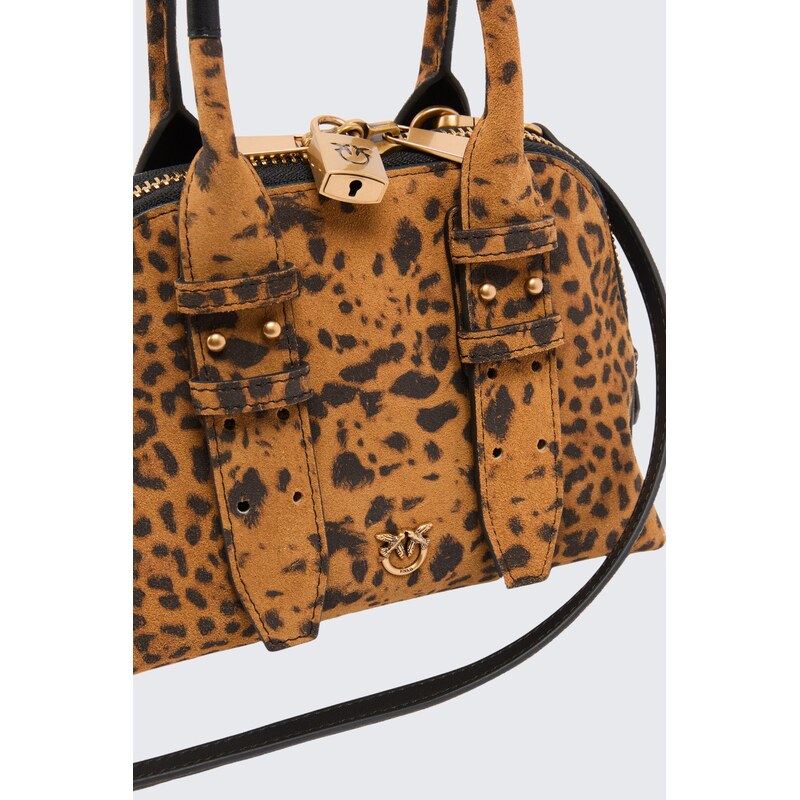 Dámská kabelka PINKO BOWLING BAG ZIP MINI 105333A32AM35Q zvířecí