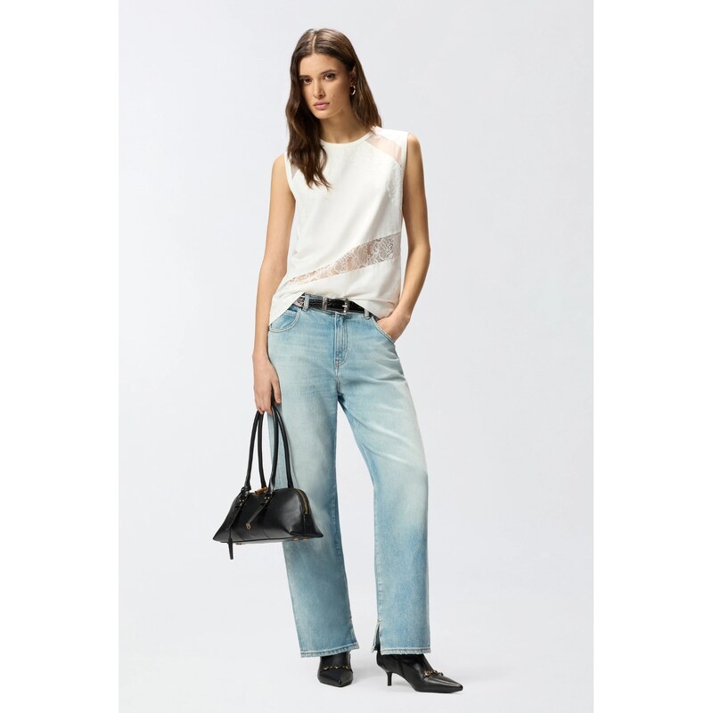 Dámský top PINKO MOLLY TANK 106291A335Z05 bílý
