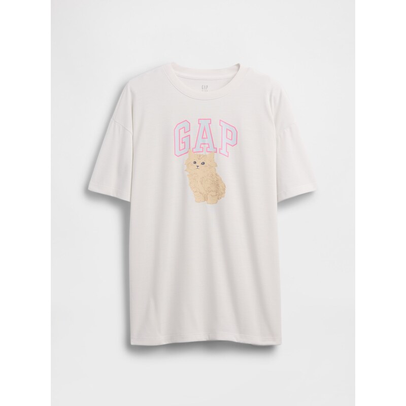 GAP Kids oversize pyžamové triko s logem