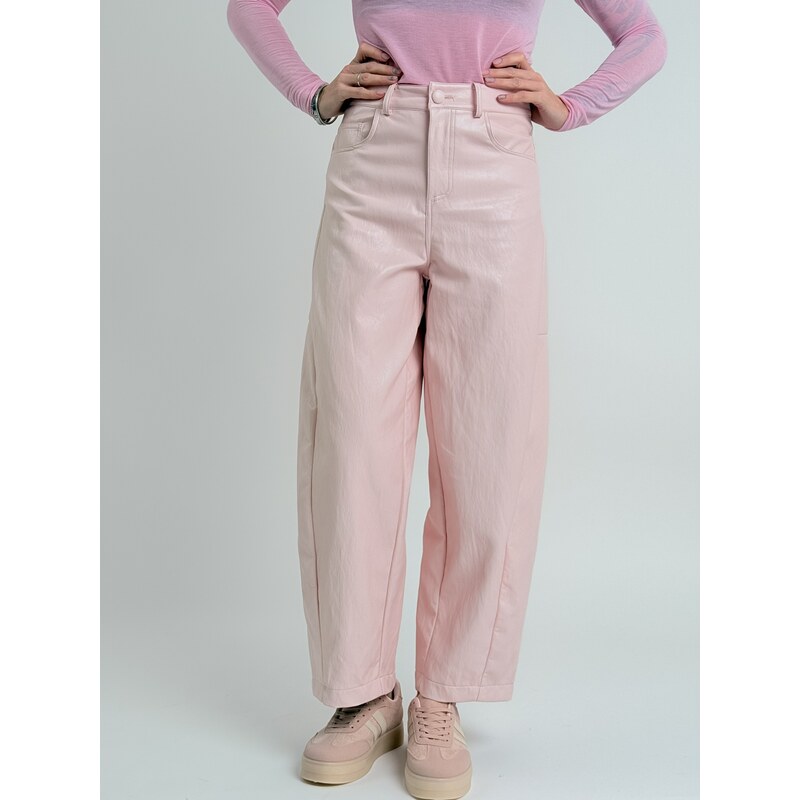 LUMINA Baby pink kalhoty BRONX