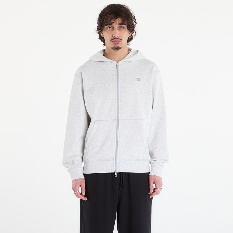 Mikina New Balance Athletics French Terry Full Zip Ash Heather M