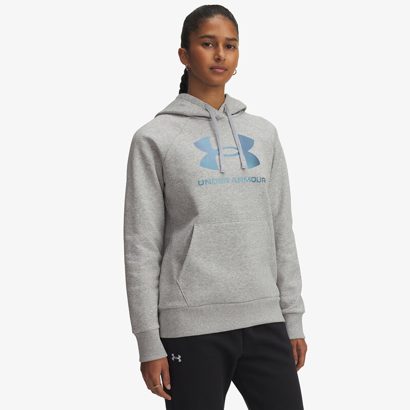 Mikina Under Armour Rival Flc Shimmer Hdy Gray M