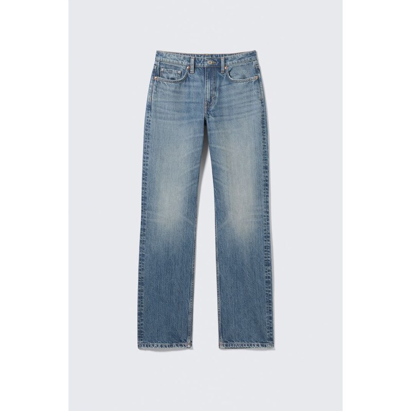 H&M - Džíny Laikas klasickým pasem a rovnými nohavicemi - modrá 113028512