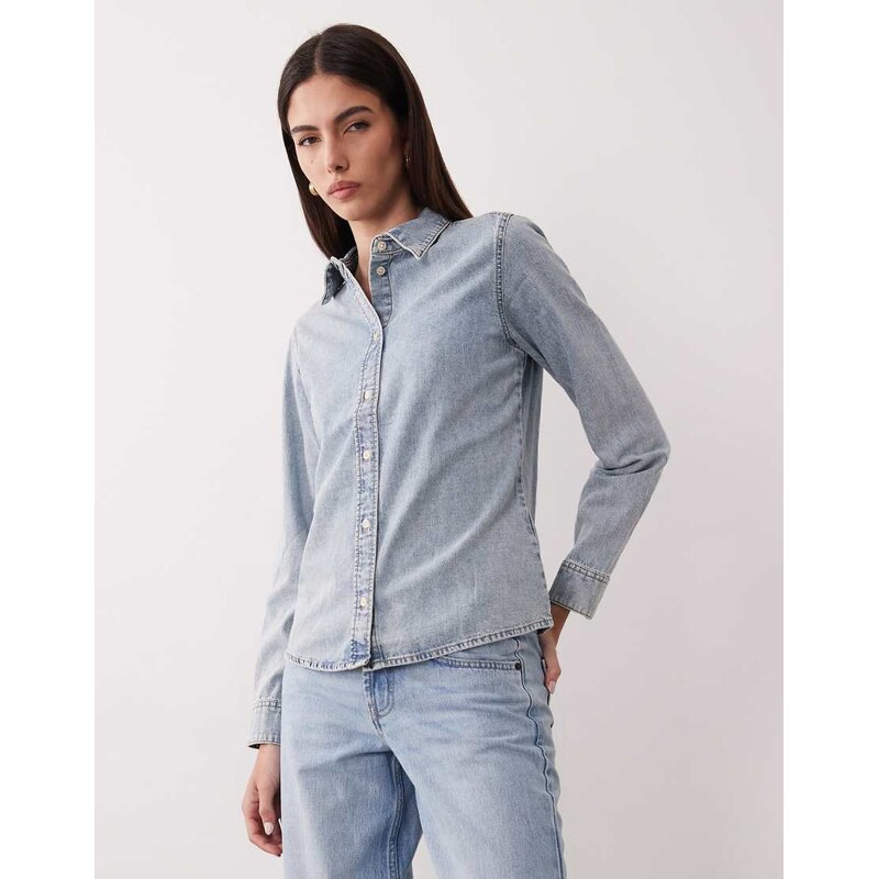 JJXX denim shirt in light blue