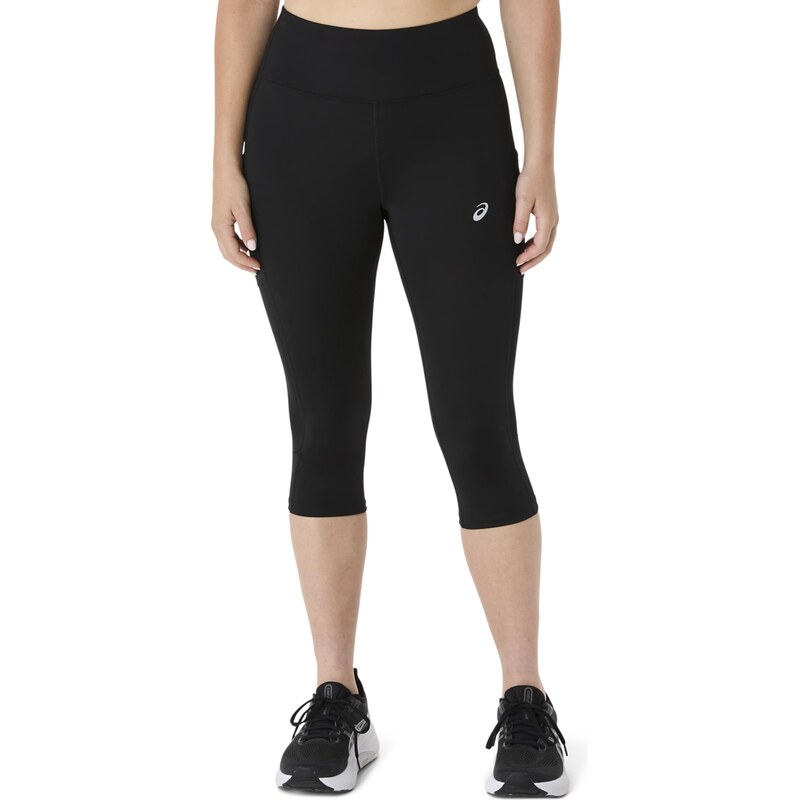 ASICS Sportovní kalhoty černá / stříbrná