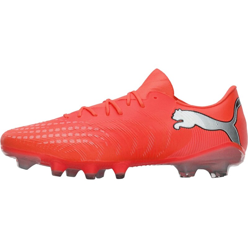 PUMA Kopačky Future 9 Match Fusion stříbrně šedá / svítivě