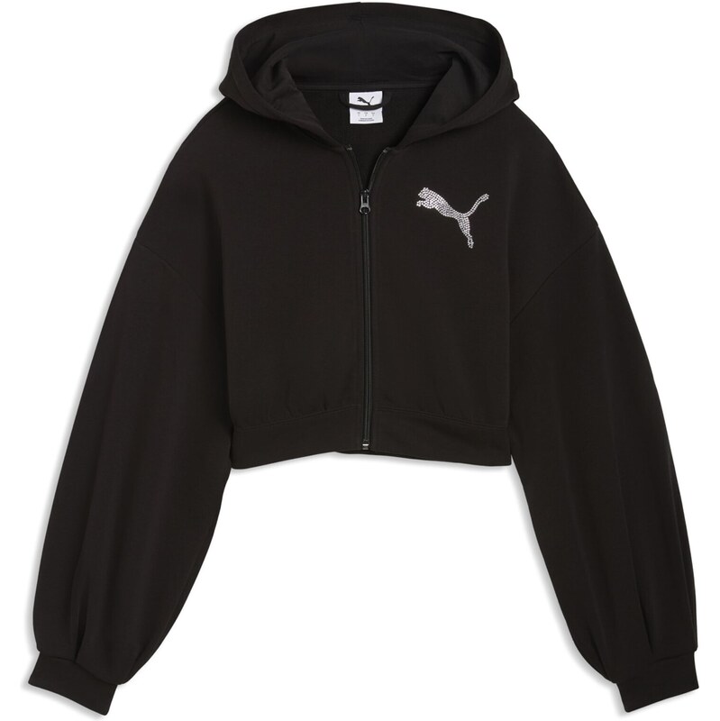PUMA Mikina Essentials černá / stříbrná 113035329