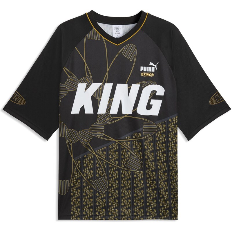 PUMA Trikot King tmavě žlutá / tmavě šedá / černá / bílá