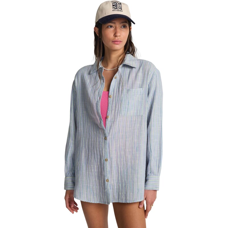 BILLABONG Halenka Wanderer modrá / bílá 113035409