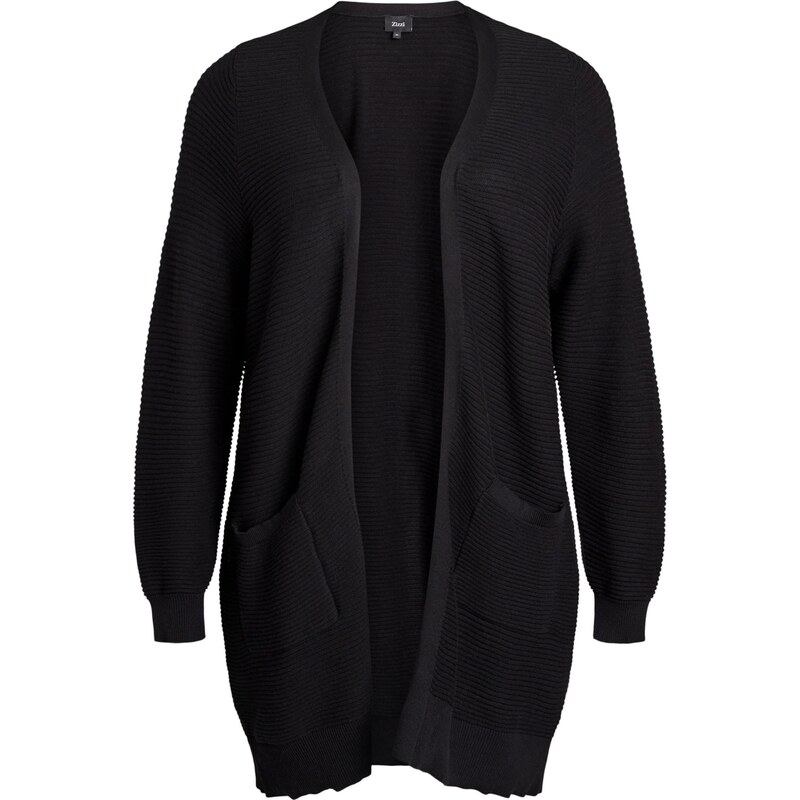 Zizzi Oversized kardigan Melsa černá