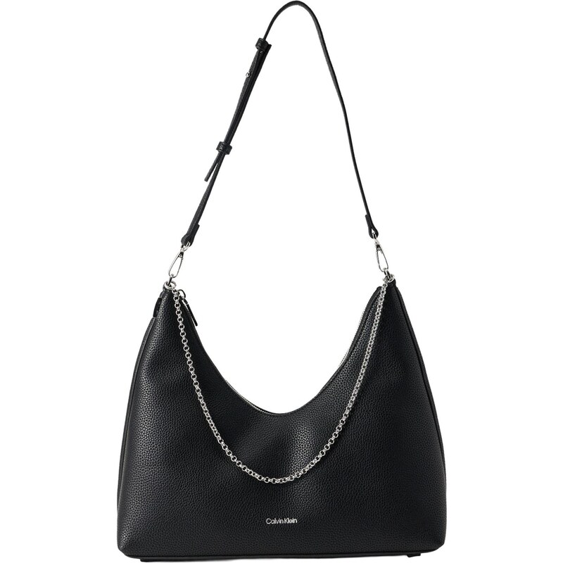 Calvin Klein Taška přes rameno Chain Strap Pebble Grain Hobo