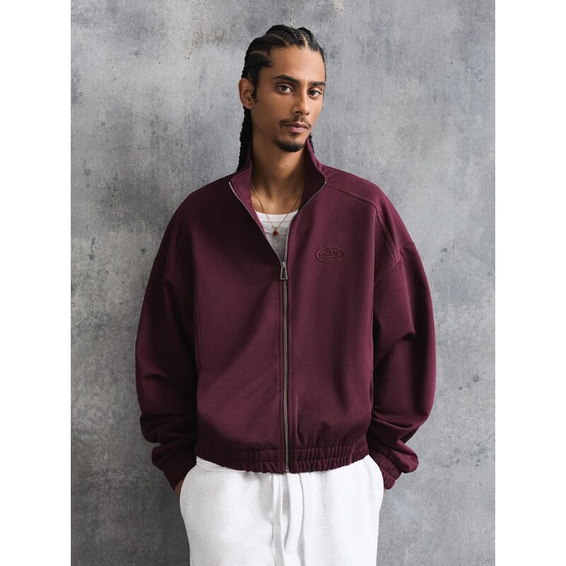 Bershka Mikina burgundská červeň