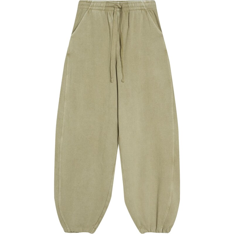 Bershka Kalhoty khaki 113035644