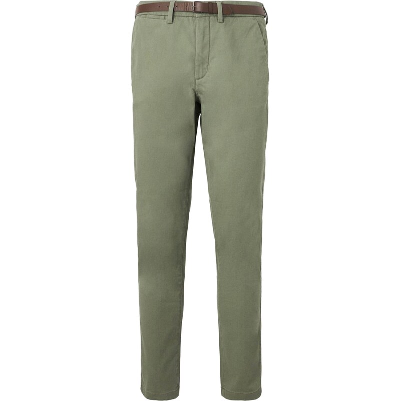 JACK & JONES Chino kalhoty JPSTMARCO ADAM olivová