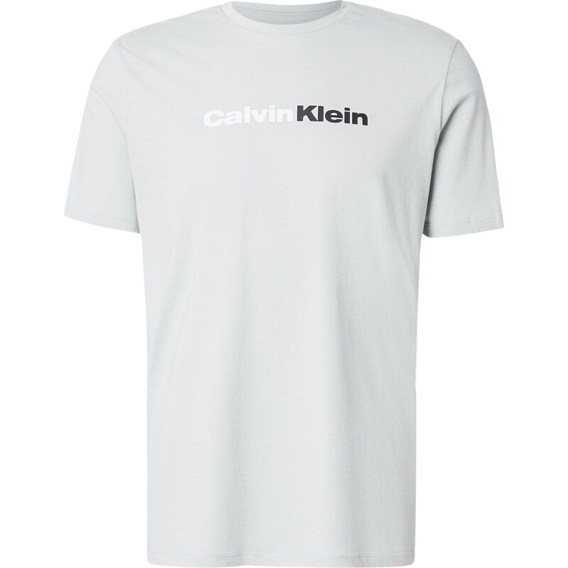 Calvin Klein Jeans Tričko pastelově zelená / černá / bílá