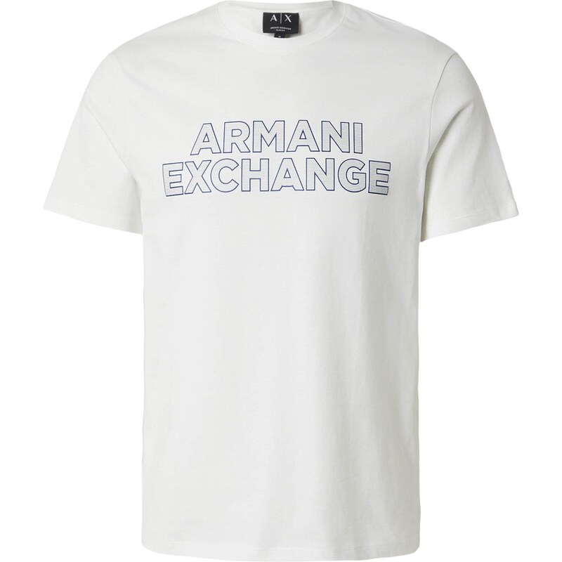 ARMANI EXCHANGE Tričko námořnická modř / offwhite