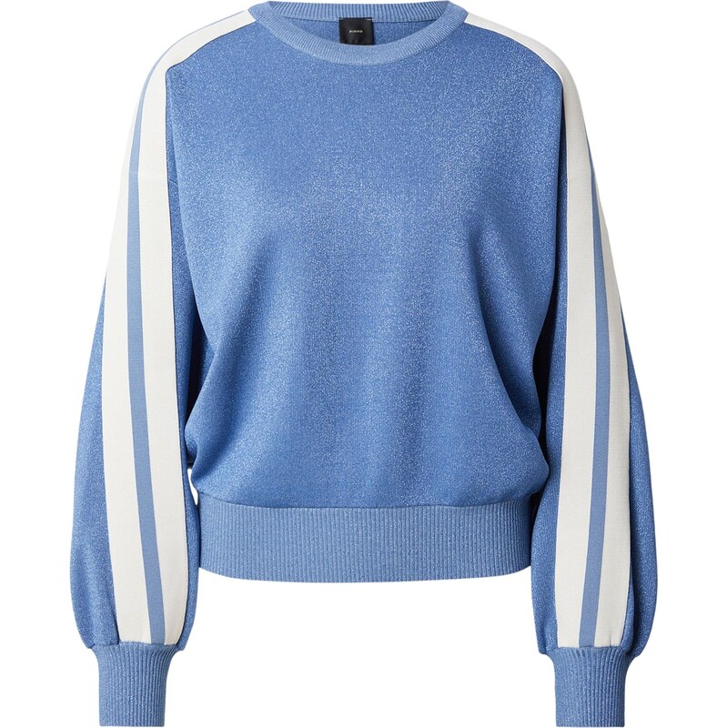 PINKO Svetr INONDAZIONE MAGLIA světlemodrá / bílá 113035990