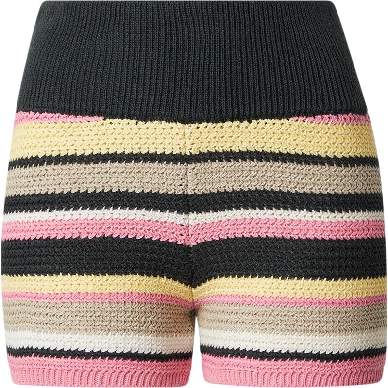 Kamila Šikl Kalhoty béžová / žlutá / pink / černá