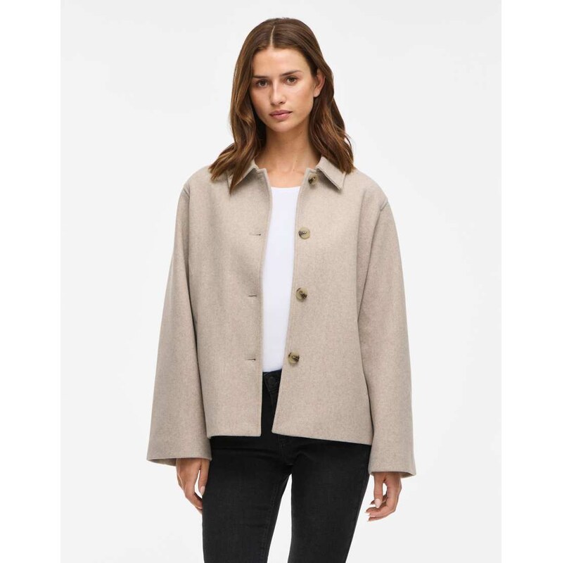 Vila Jacket in natural melange-Neutral