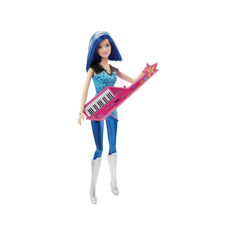MATTEL Barbie RR Rockerka modré vlasy