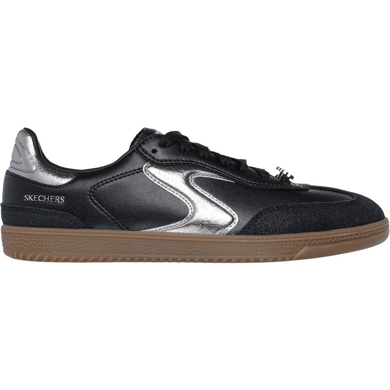 Skechers Ženy Hotshot - Cool Glow Shoes v Černá/Stříbrná,