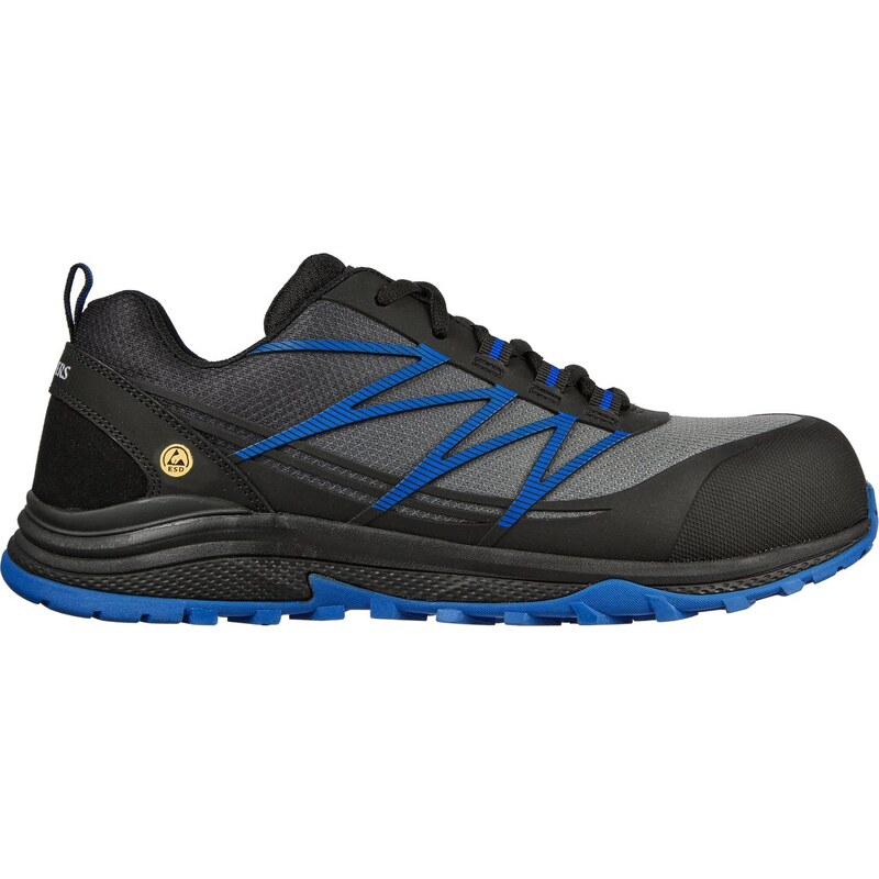 Skechers Muži Work: Puxal ESD Comp Toe Shoes v Černá/Modrý,