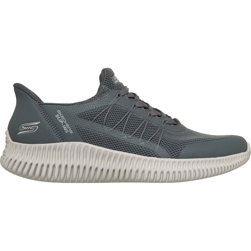 Skechers Muži Slip-ins: BOBS Geo Lite - Fixed Edge Shoes v Sedá